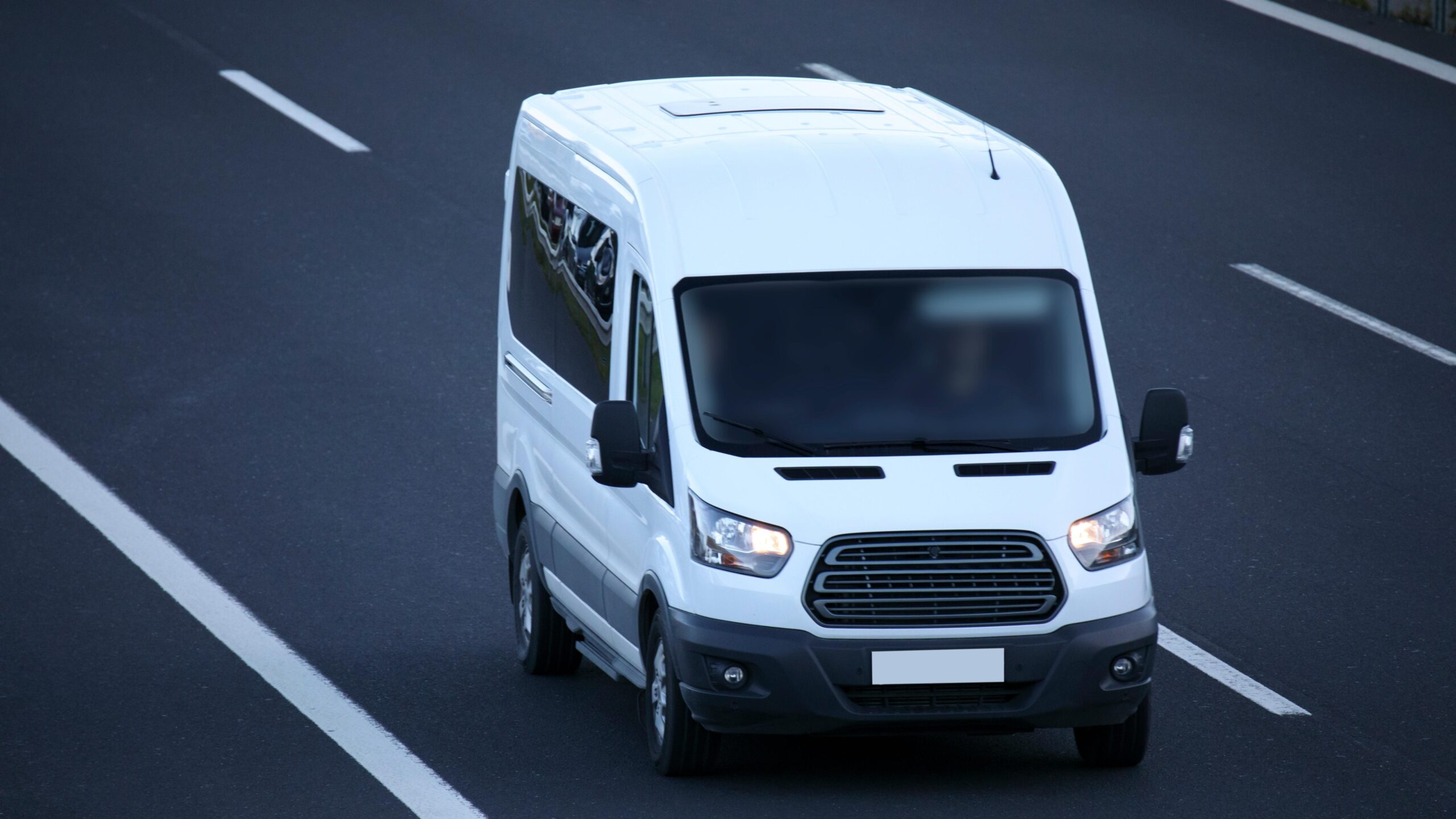 Van mockup isolated concept, Truck mock up